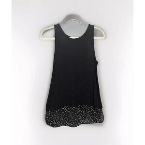 J. Crew Sleeveless Blouse XS Polka Dot Layering Office Classic Preppy Old Money